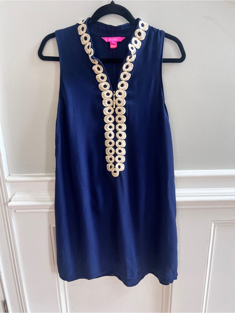 Navy Lilly Pulitzer Jane Shift Dress - Size 6